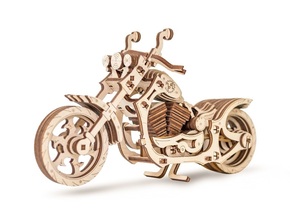 EWA Drvena mehanička 3D puzzle - Motocikl Cruiser