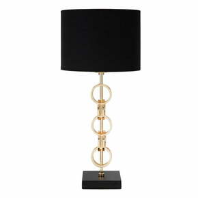Stolna svjetiljka u crno-zlatnoj boji Mauro Ferretti Glam Rings
