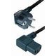 Transmedia Power Cable Schuko -angled IEC 320 plug 2m TRN-N5-2WWL