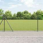 vidaXL Set Stupova Ograde Set od 13 Siva Beton 3.2 x 3.2 x 90 cm