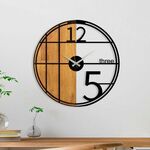 Ukrasni drveni zidni sat, Wooden Clock - 62