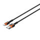 LDNIO LS531, 1m USB - USB-C Cable (Grey-Orange)