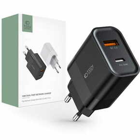 Tech-Protect C30W 2-port Network Charger PD 30W QC 3.0 Black