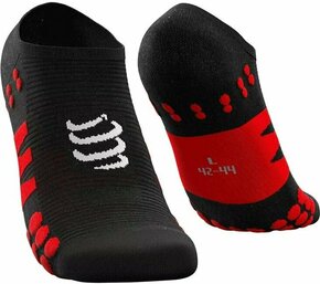 Compressport No Show Socks Black/Red T2 Čarape za trčanje