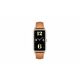 Huawei Watch Fit mini, svijetlo zlatno aluminijsko kućište, smeđi kožni remen