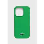 Etui za telefon Lacoste iPhone 15 Pro 6,1 zelena LCHMP15LSLON
