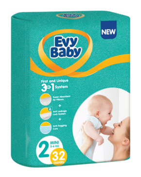 Evy Baby Jednokratne pelene 3 u 1 sistem Standard