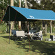 vidaXL Cerada za kampiranje plava 460 x 305 x 210 cm vodootporna