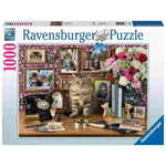 Ravensburger Mačka na radnom stolu slagalica, 1000 dijelova
