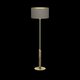 EGLO 390338 | Santandria Eglo podna svjetiljka 160cm sa nožnim prekidačem 1x E27 bezbojno, smeđe, brušeno zlato