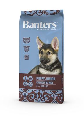 Visán Banters Dog Puppy &amp; Junior Chicken &amp; Rice 15 kg