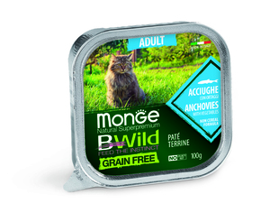 Monge BWild Grain Free Paté Terrine Adult - srdele s povrćem 100 g