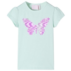 VidaXL Dječja majica sa širokim rukavima svijetla boja mente 116