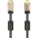 Hama HDMI priključni kabel HDMI A utikač, HDMI A utikač 0.75 m smeđa boja 00205024 HDMI kabel