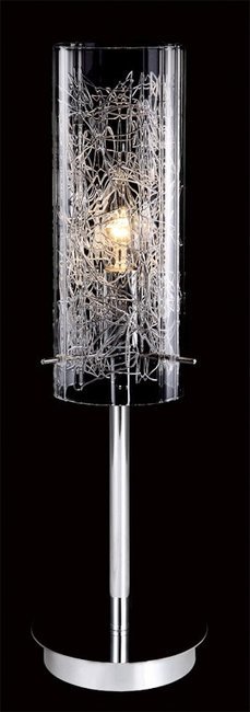 ITALUX MTM1903/1 | Ibiza-IT Italux stolna svjetiljka 46cm sa prekidačem na kablu 1x E14 prozirno