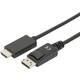 DIGITUS DisplayPort 1.2/1.2a HDMI 2.0 transformator Crno 3m AK-340303-030-S