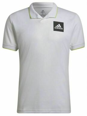 Muški teniski polo Adidas Paris Heat.Rdy Tennis Freelift Polo M - white/pulse lime