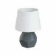Antracitno siva stolna lampa keramička s tekstilnim sjenilom (visina 26 cm) – Casa Selección