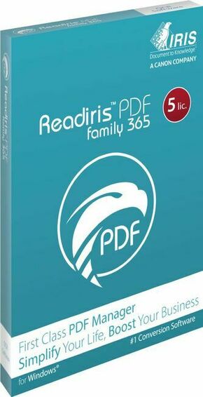 Scanner IRIScan Readiris PDF Family 365 - 5lic Win - Box - 365 SUBSCRIPTION