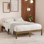 vidaXL Okvir za krevet od borovine boja meda 135 x 190 cm UK bračni