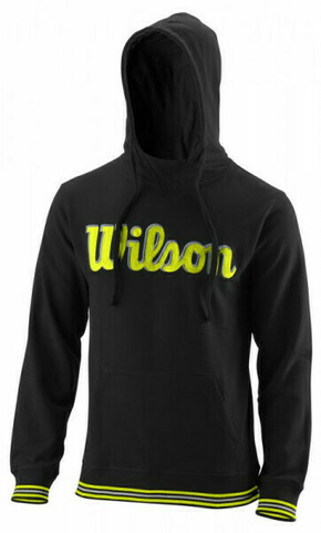 Muška sportski pulover Wilson Chi Script PO Hoody-Slimfit M - black