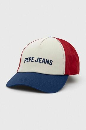 Kapa sa šiltom Pepe Jeans Whitehall s uzorkom - šarena. Kapa sa šiltom u stilu baseball iz kolekcije Pepe Jeans. Model izrađen od materijala s uzorkom.