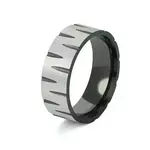 RNR Grip Black, prsten od nehrđajućeg čelika