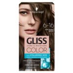 Schwarzkopf Gliss Color Care &amp; Moisture boja za kosu, 6-16 Cool Pearly Brown