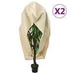 vidaXL Navlake za biljke od flisa s patentom 2 kom 70 g/m² 3,14x2,5 m