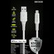 MAXMOBILE DATA KABEL I-PHONE LIGHTNING-USB MFI Apple KEVLAR QC 3A 1,2m white