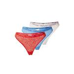 Tommy Hilfiger Underwear Tanga gaćice plava / crvena / crna / bijela