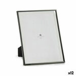 Photo frame Black Crystal Steel (23 x 28 x 15 cm) (12 Units)