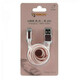 SBOX kabel USB-&gt;iPh.7 M/M 1,5M zlatno roza, 2kom