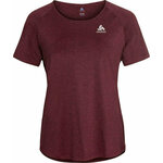 Odlo Women's Run Easy T-Shirt Deep Claret Melange S Majica za trčanje s kratkim rukavom