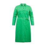 ONLY Carmakoma Košulja haljina 'CARO' travnato zelena