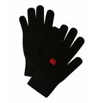 HUGO Klasične rukavice 'Waff' crna / crvena