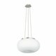 EGLO 86814 | Optica Eglo visilice svjetiljka okrugli 2x E27 poniklano mat, opal mat
