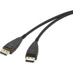 Renkforce DisplayPort priključni kabel DisplayPort utikač, DisplayPort utikač 30.00 m crna RF-3770964 pozlaćeni kontakti DisplayPort kabel