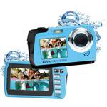 Easypix W3048-I ''Edge'' digitalni fotoaparat 48 Megapixel led, plava boja podvodna kamera, prednji zaslon