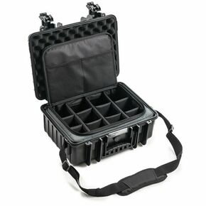 B&amp;W Outdoor Koffer Typ 4000 schwarz mit Fototasche