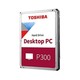 Toshiba P300 HDWD240UZSVA HDD, 4TB, ATA/SATA, SATA3, 5400rpm, 128MB cache/64MB Cache, 3.5", crveni