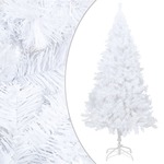 vidaXL Umjetno božićno drvce s gustim granama bijelo 210 cm PVC