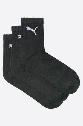 Puma - Sokne (3-pack) - crna. Sokne iz kolekcije Puma. Model izrađen od elastičnog