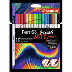 Stabilo: Pen 68 Brush ARTY set flomastera 18kom