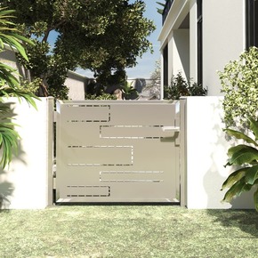 VidaXL Vrtna vrata 100 x 75 cm od nehrđajućeg čelika