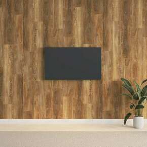 VidaXL Zidne ploče s izgledom drva smeđe od PVC-a 2