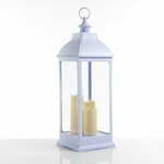 Bijela LED lanterna (visina 71 cm) – Tomasucci