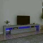 vidaXL TV ormarić s LED svjetlima boja hrasta sonome 215x36,5x40 cm