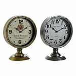 Table clock DKD Home Decor Golden Silver Metal Crystal Vintage 20,5 x 13,5 x 28 cm (2 Units)