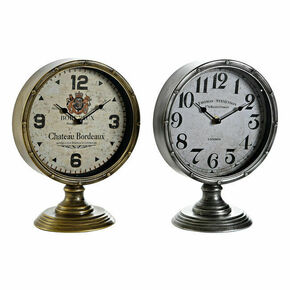 Table clock DKD Home Decor Golden Silver Metal Crystal Vintage 20